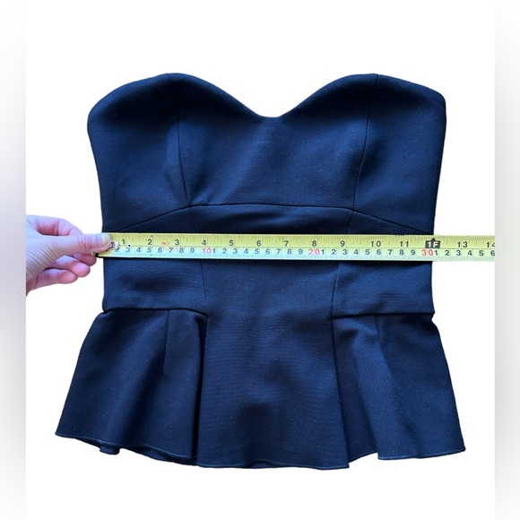 Aritzia Babaton Graeme Bustier Corset Peplum Tube Top Black - Picture 11 of 12